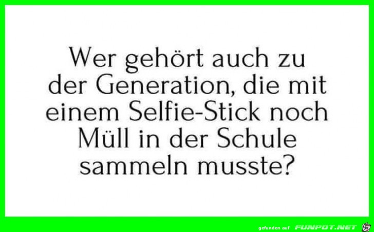 Wer gehoert auch zu der Generation