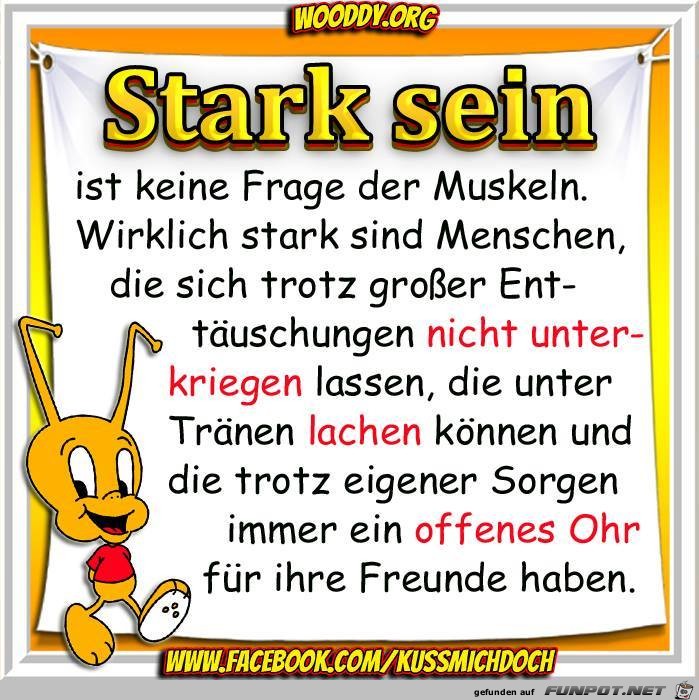 Stark sein