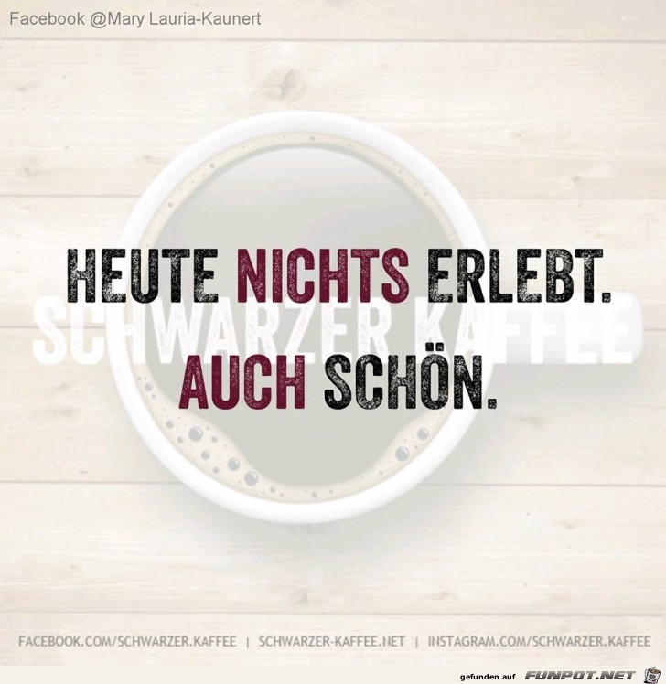 Heute nichts erlebt Heute nichts erlebt