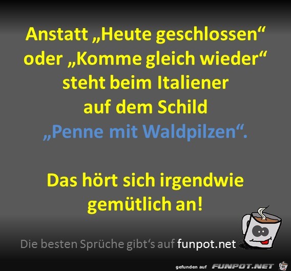 Heute geschlossen Heute geschlossen