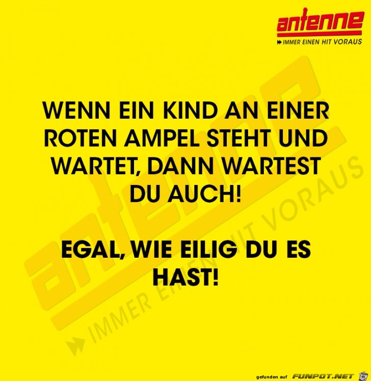 An einer roter Ampel An einer roter Ampel