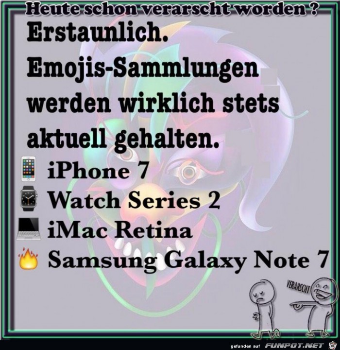 Emojis-Sammlung aktuell