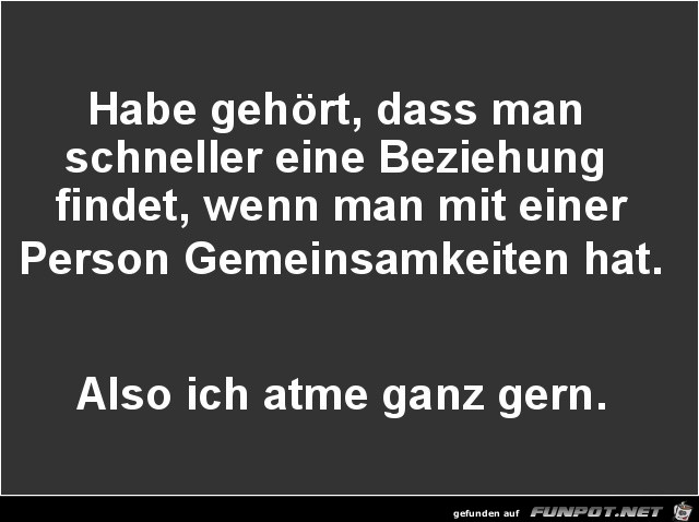 wenn man Gemeinsamkeiten hat..... wenn man Gemeinsamkeiten hat.....