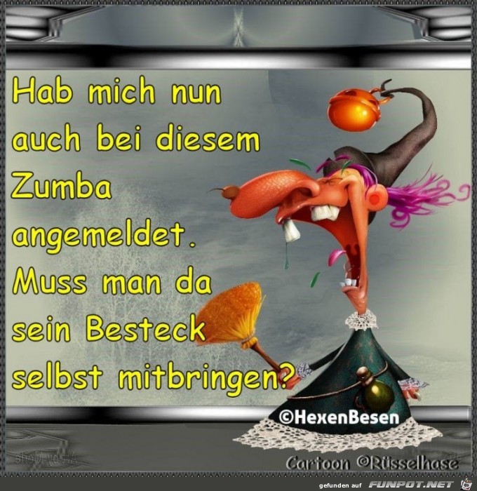 Hab mich bei Zumba angemeldet