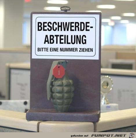 Beschwerde Abteilung