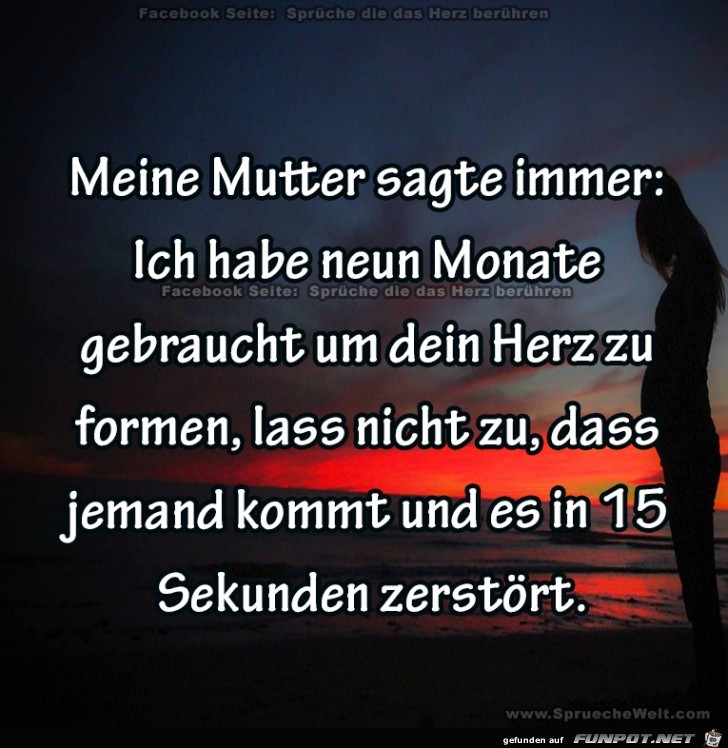 Eine Mutter sagt immer