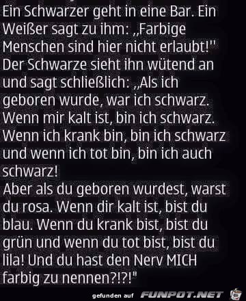 Ein Schwarzer Ein Schwarzer