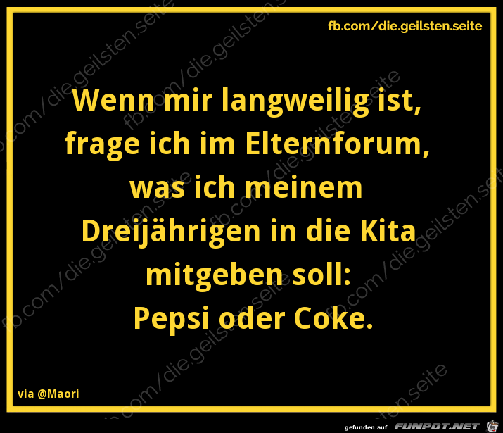 Pepsi oder Coke Pepsi oder Coke