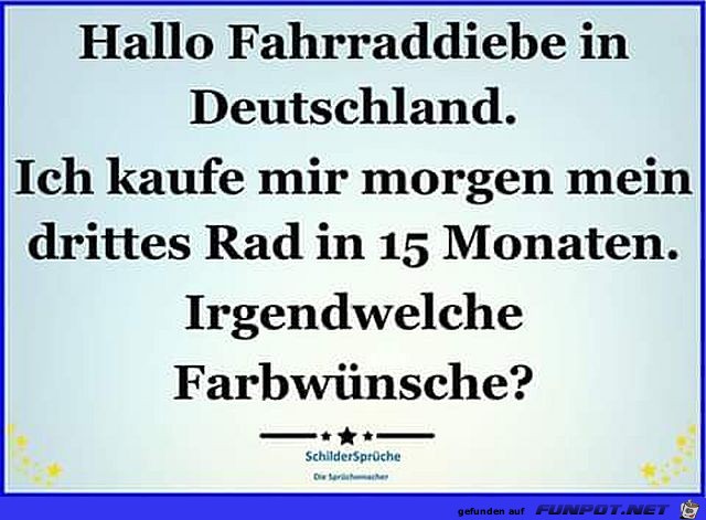 Fahrraddiebstahl Fahrraddiebstahl
