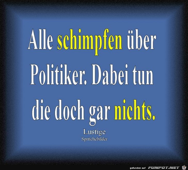 Alle schimpfen Alle schimpfen