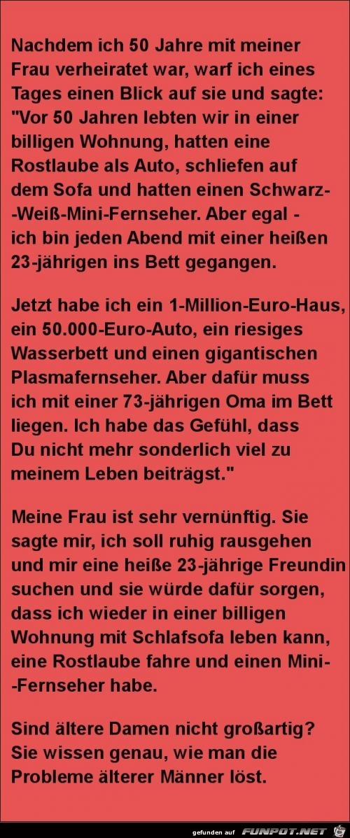 nach 50 Jahren Ehe....... nach 50 Jahren Ehe.......