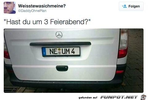 hast du um 3 Feierabend