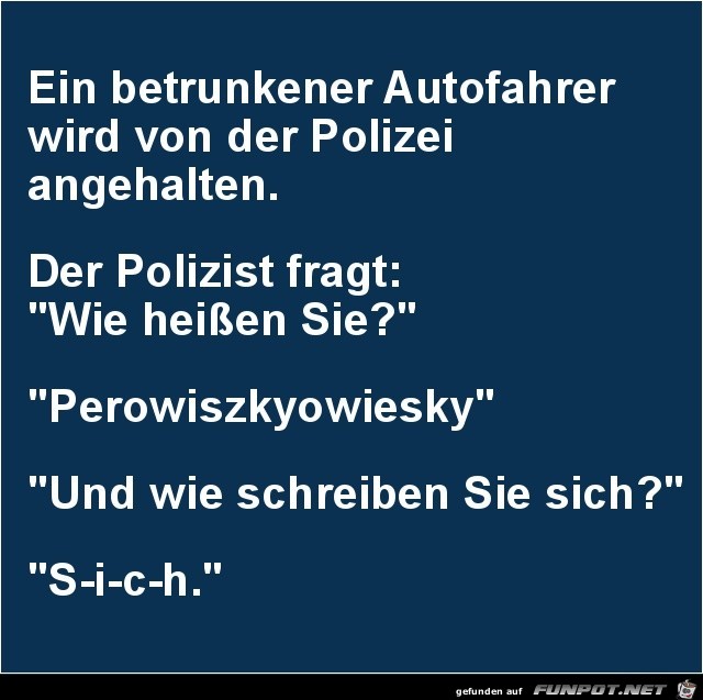 Polizeikontrolle.....