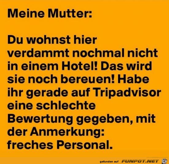 meine Mutter...