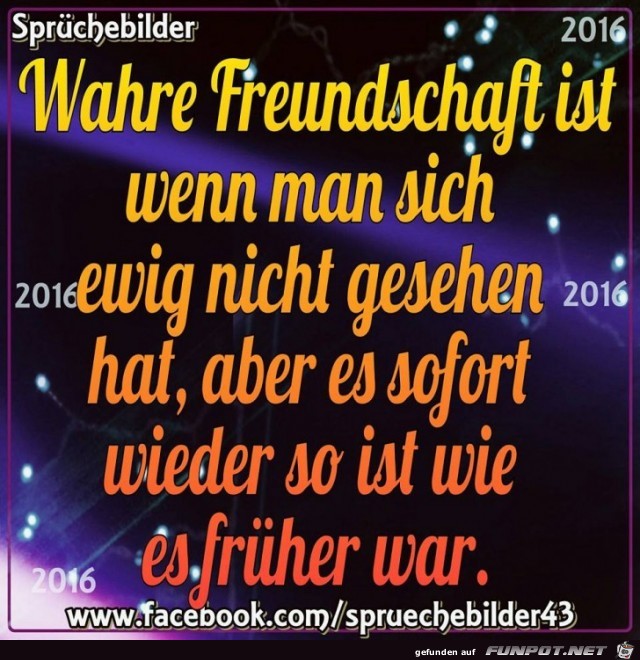 Wahre Freundschaft ist