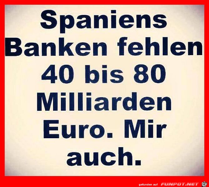 Geld fehlt in Spanien