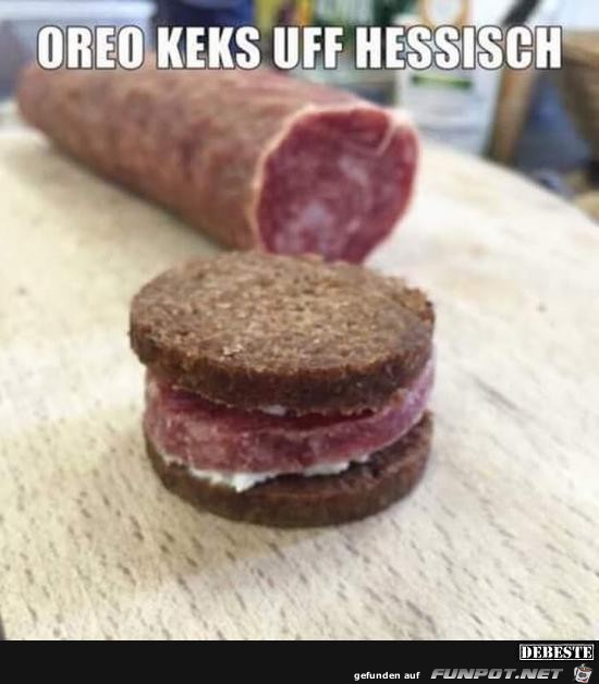 Oreo-Keks auf Hessisch