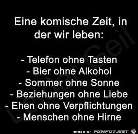 Eine komische Zeit Eine komische Zeit