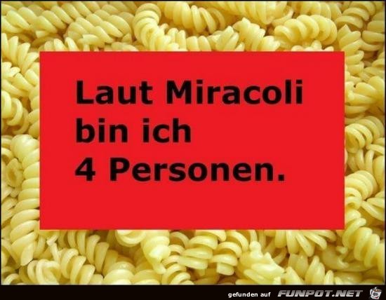 laut Miracoli ... laut Miracoli ...
