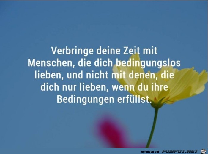 Verbringe deine Zeit