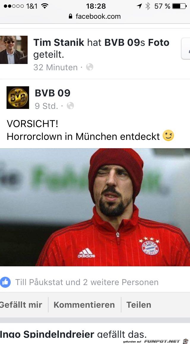 Horrorclown in München entdeckt Horrorclown in München entdeckt