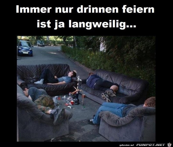 Immer nur drinnen feiern