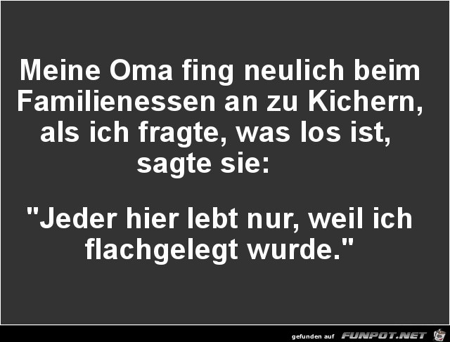 meine Oma......