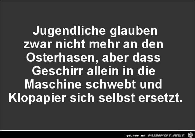 Jugendliche glauben nicht mehr......