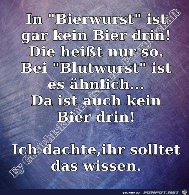Bierwurst Bierwurst