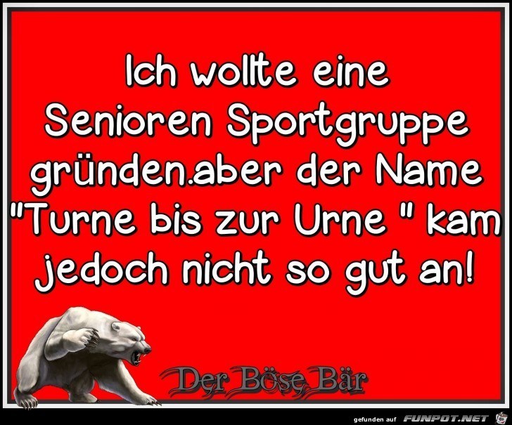 Ich wollte eine Senioren Sportgruppe gruenden Ich wollte eine Senioren Sportgruppe gruenden