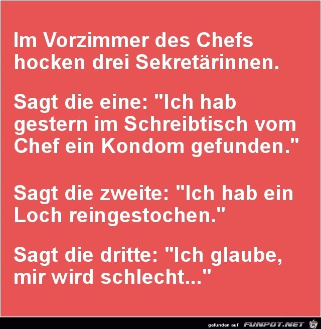 im Vorzimmer des Chefs........