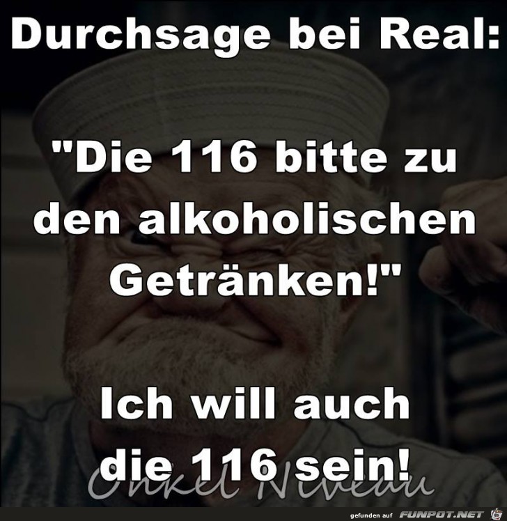 Durchsage bei Real