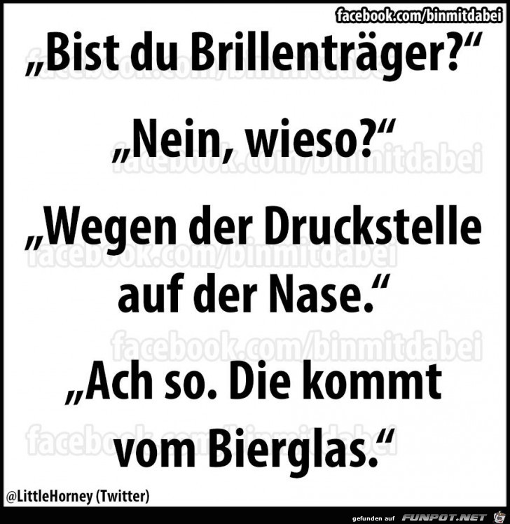Druckstelle an der Nase Druckstelle an der Nase