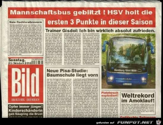 Mannschaftsbus geblitzt.......