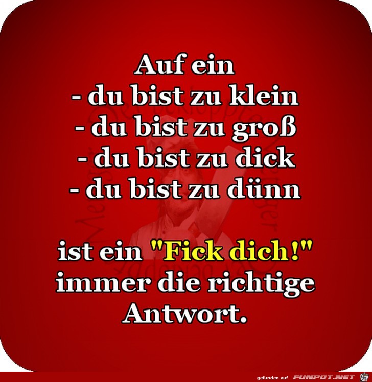 Passende Antwort Passende Antwort