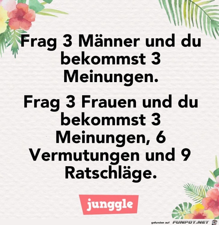 Frag drei Maenner Frag drei Maenner