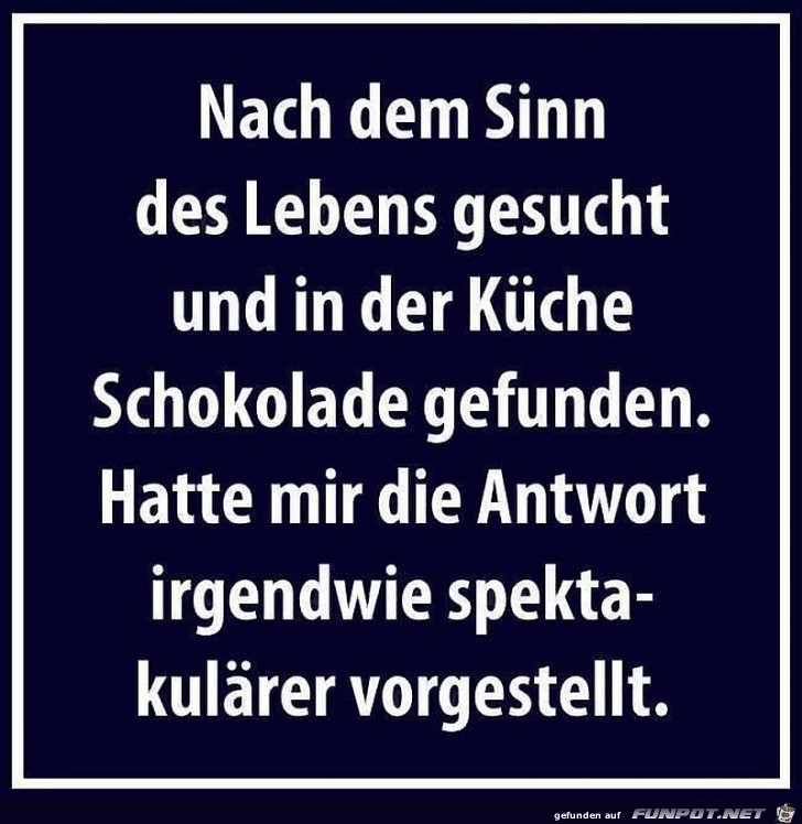 Nach dem Sinn des Lebens gesucht Nach dem Sinn des Lebens gesucht