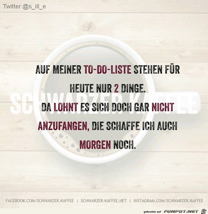 Meine heutige To-Do-Liste Meine heutige To-Do-Liste