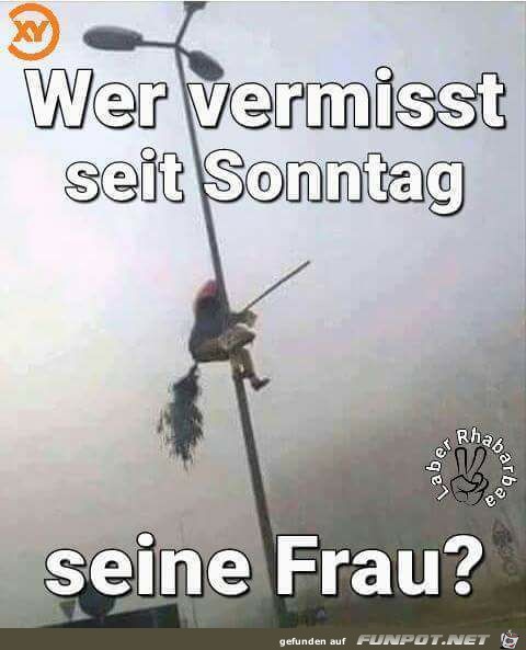 Wer vermisst seine Frau