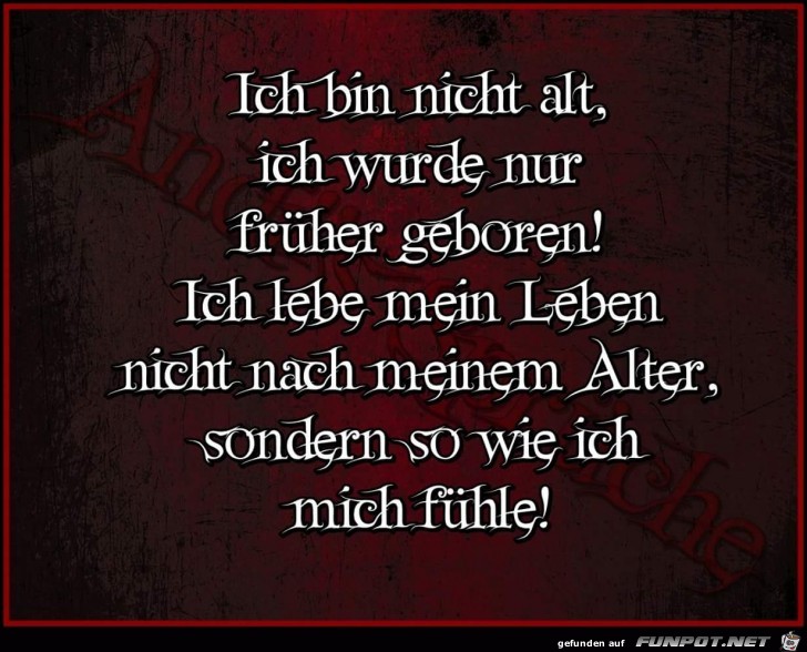 Bin nicht alt Bin nicht alt