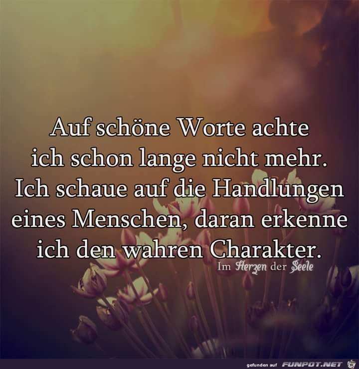 Auf schoene Worte