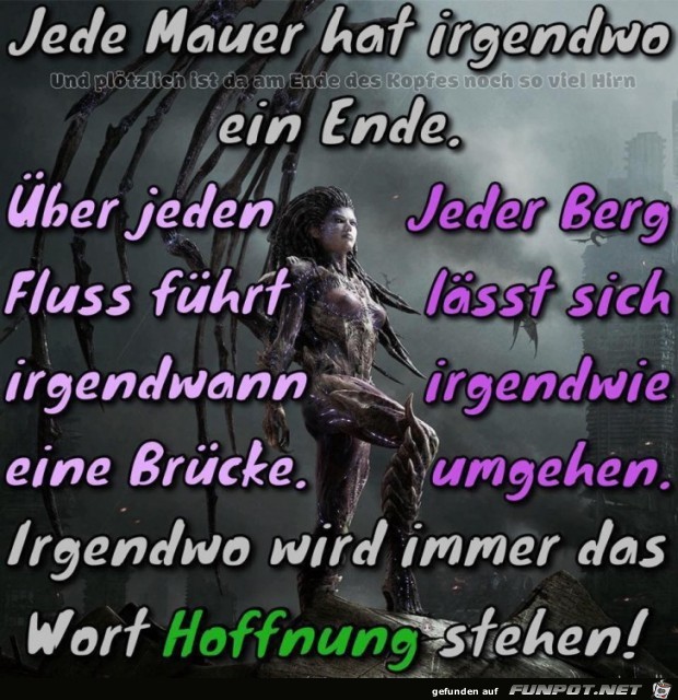 Jede Mauer hat irgendwo ein Ende