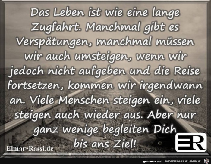Eine lange Zugfahrt Eine lange Zugfahrt