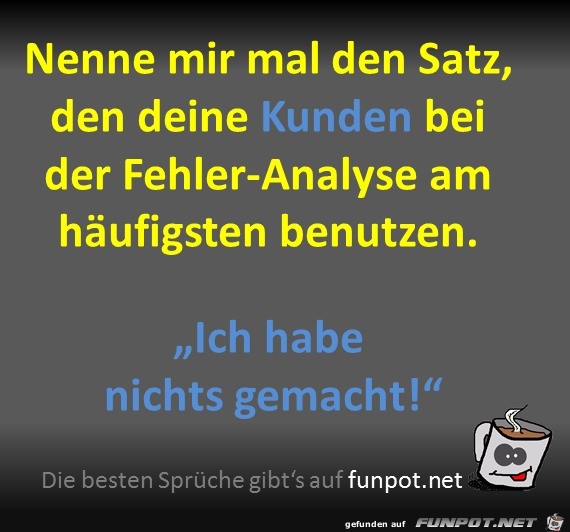 Fehler-Analyse Fehler-Analyse