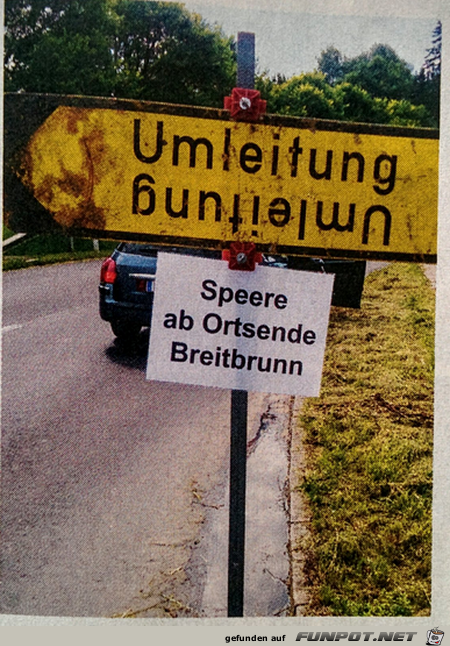 Speere oder Sperre?