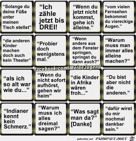 Sätze aus unserer Jugend Sätze aus unserer Jugend