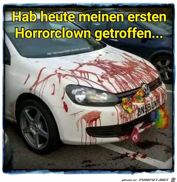 Horrorclown getroffen