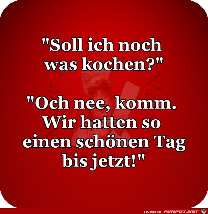 Soll ich noch kochen Soll ich noch kochen