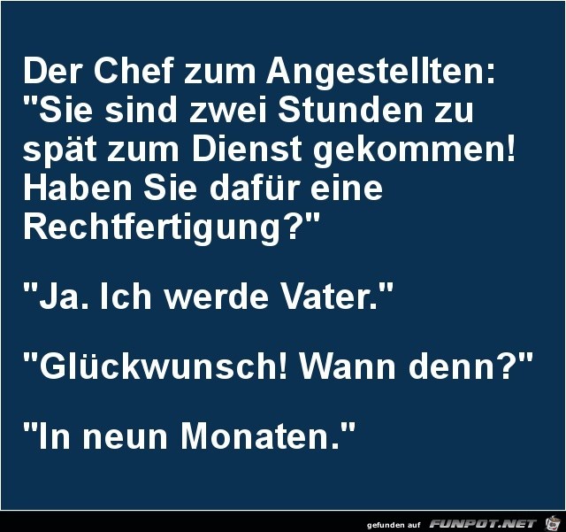 er wird Vater.....