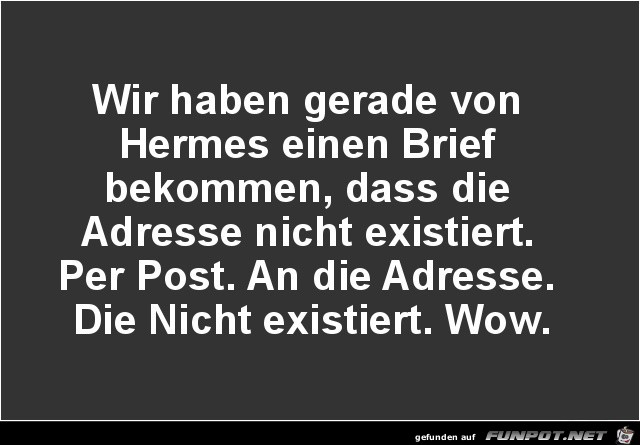 Brief von Hermes.....